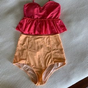 Kortni Jeane KJ Swimmer Bottoms Creamsicle Orange